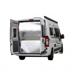 1 - Isolerend thermisch gordijn achteraan voor Fiat Ducato H2 (2007-2014) Opvouwbaar 3 lagen voor bestelwagen